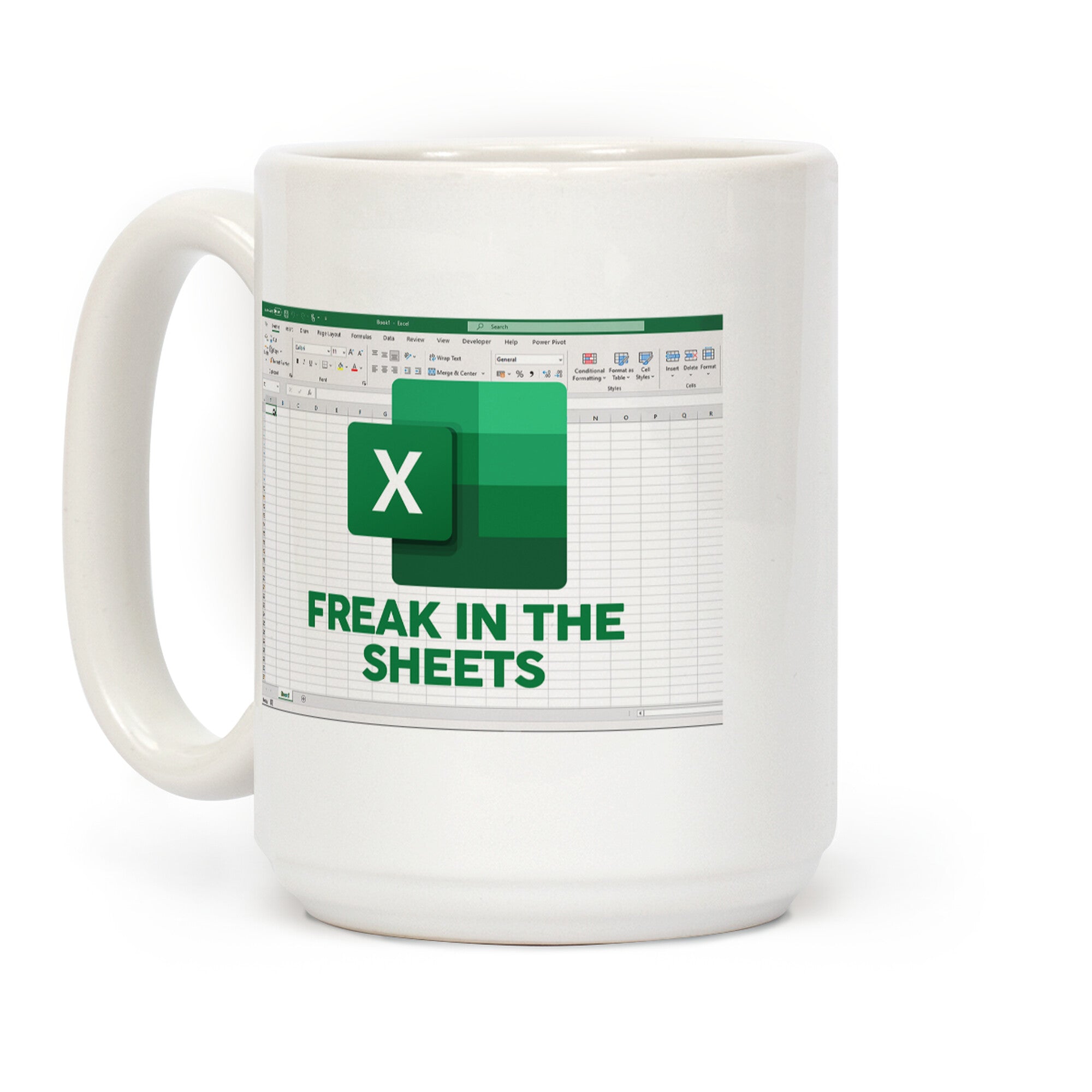 Freak in the Sheets Excel Coffee Mug